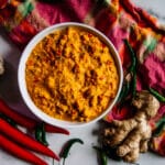 red thai curry paste with fresh peppers